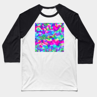 Holographic Waves Baseball T-Shirt